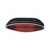 Custom Chrome Wider Snake Eye Taillight 12 Volt Fit For Harley Fat Bob Fenders